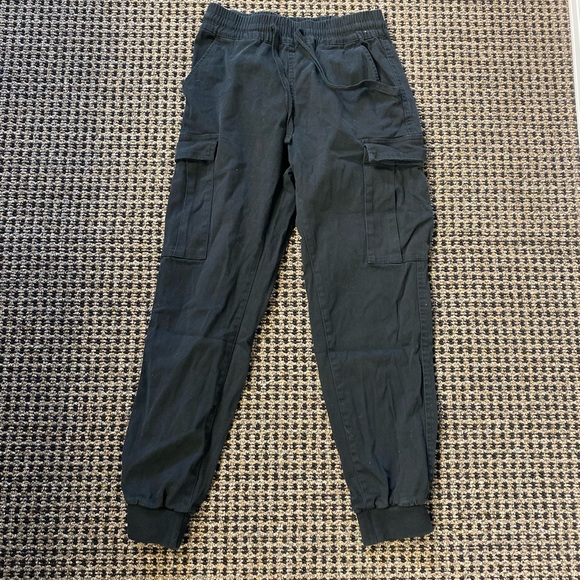 Black Streetwear Society Cargo Joggers - Picture 2 of 5
